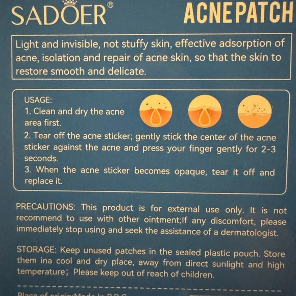 SADOER Acne Patch with Salicylic Acid 36 patches - Picture 3 of 4